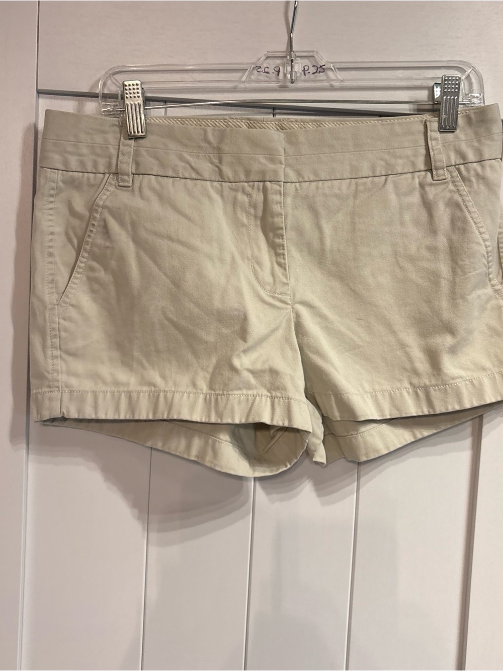 J. Crew Women's Light Cream Chino Bermuda Shorts